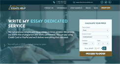 Desktop Screenshot of onlineessayshelp.com