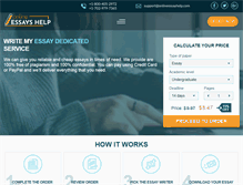 Tablet Screenshot of onlineessayshelp.com